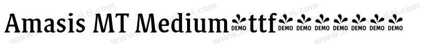 Amasis MT Medium(ttf)字体转换